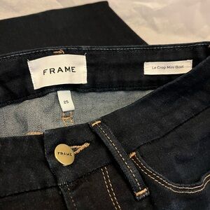 25 Frame Le Crop Mini Boot Jeans Dark Wash